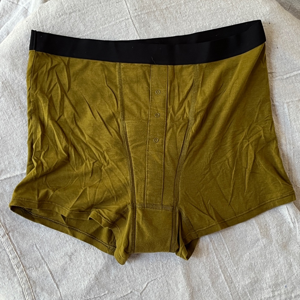 Thinkx Cotton Boyshort, Size L, Fir